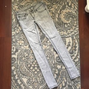 Free People Gray Skinny Jeans